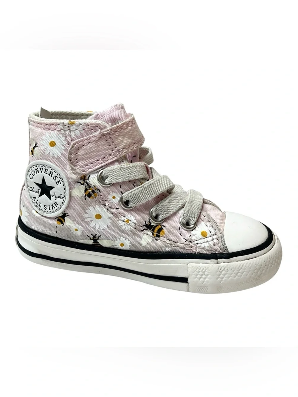 Converse Toddler Chuck Taylor All Star 1V High Top 'Bees' Sneakers Size 5